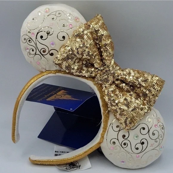 NWT LTD Disney Parks 50th Anniversary White And Gold Light  display picture 1